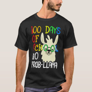 T-shirt 100 Jours D'École No Prob Llama 100ème Jour École