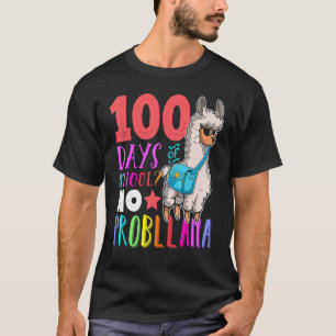 T-shirt 100 Jours D'école  Pas De Problème Lama