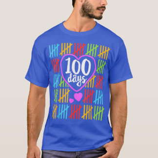 T-shirt 100 Jours D'École Pour Enseignants Femmes Comptant