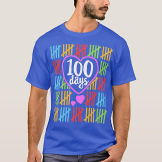 T-shirt 100 Jours d'école pour enseignants Femmes Compter 