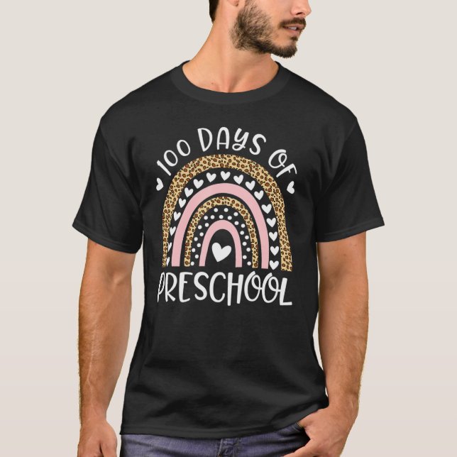 T-shirt 100 Jours d'école pour l'enseignant préscolaire Ra (Devant)