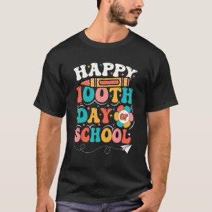 T-shirt 100 Jours D'École Pour Les Enfants Enseignants Joy