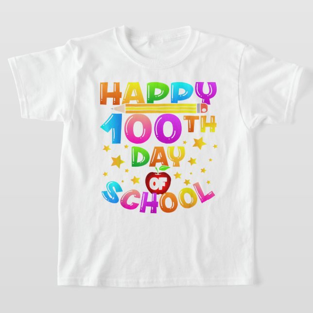 T-shirt 100 Jours d'enseignant scolaire 100e Jour d'école (Poser)