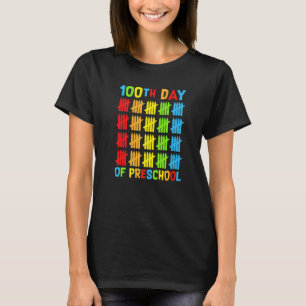 T-shirt 100 Jours d'Enseignants préscolaires Enfant heureu