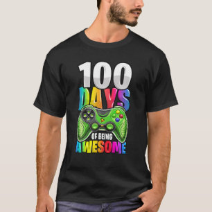T-shirt 100 Jours D'Être Un Game Contrôleur De Jeux Vidéo