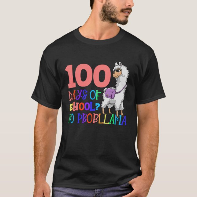T-shirt 100 Jours École Aucun Échantillon Enseignant Ou Ét (Devant)