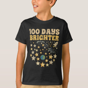 T-shirt 100 Jours Enfants Plus Brighters 100e Jour D'Étoil