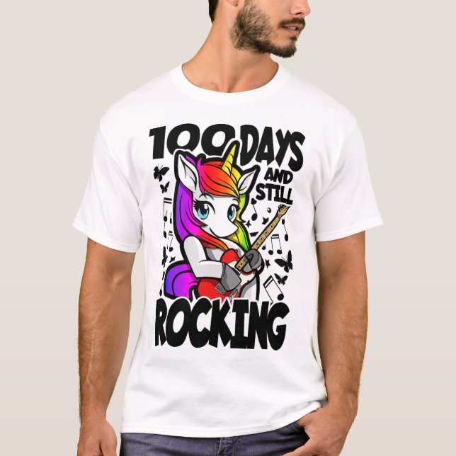 T-shirt 100 Jours Et Toujours En Foule - 100 Jours D'École (Devant)