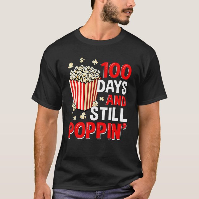 T-shirt 100 Jours Et Toujours Poppin 100E Jour De L'École  (Devant)