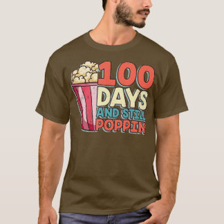 T-shirt 100 Jours Et Toujours Poppin Popcorn Étudiant Love