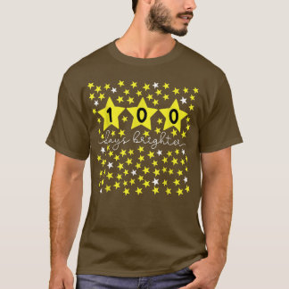 T-shirt 100 Jours Étoiles plus brillantes 100e Jour de l'é