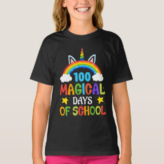 T-shirt 100 Jours magiques de l'école Unicorn