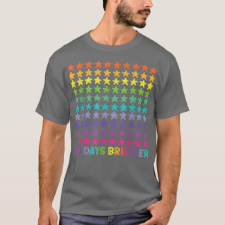 T-shirt 100 Jours plus brillants 100e Jour de l'école ou d