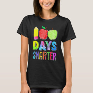 T-shirt 100 Jours Plus Intelligents 100e Jour D'école Pour