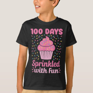 T-shirt 100 Jours Saupoudrés De Cupcake Fun 100E Jour De S