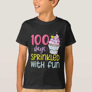 T-shirt 100 Jours Saupoudrés De Cupcake Fun 100E Jour De S