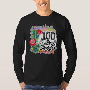 T-shirt 100 Jours Sharper Cactus Enseignant Joyeux 100ème