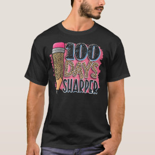 T-shirt 100 Jours Sharper Crayons Enseignant Joyeux 100e J