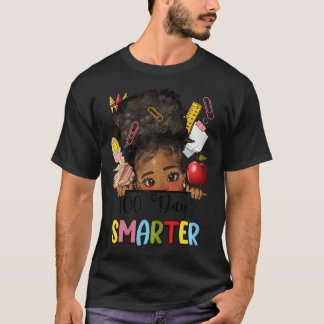 T-shirt 100 Jours Smarter Afro Girls Messy Bun 100E Jour D