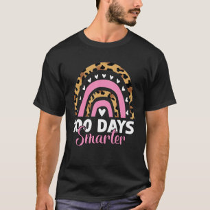 T-shirt 100 Jours Smarter Rainbow Leopard 100e Jour De Sch