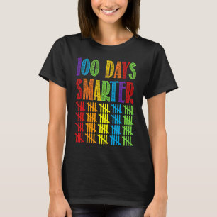 T-shirt 100 Jours Smarter School Celebrating Colorful