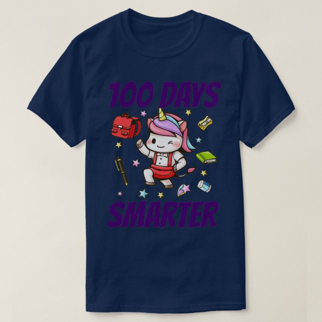 T-shirt 100 Jours Smarter Unicorn 3 (Design devant)