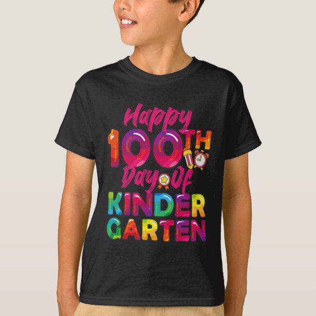 T-shirt 100 Jours Tous Étudiants Professeur Joyeux 100E Jo (Devant)