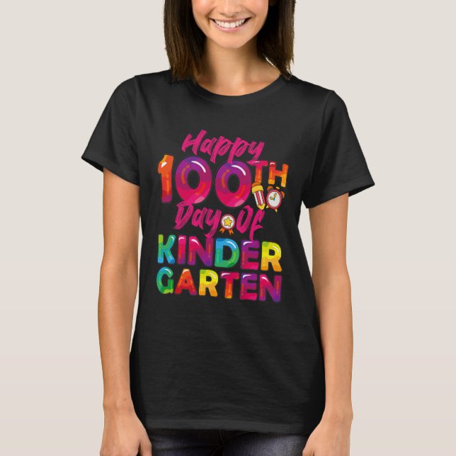 T-shirt 100 Jours Tous Étudiants Professeur Joyeux 100E Jo (Devant)