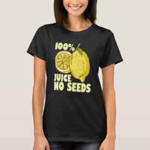 T-shirt 100 Jus Aucune Graine Vasectomie Homme Citron