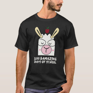 T-shirt 100 Llamazing Days Llama 100th Day Of School Teach