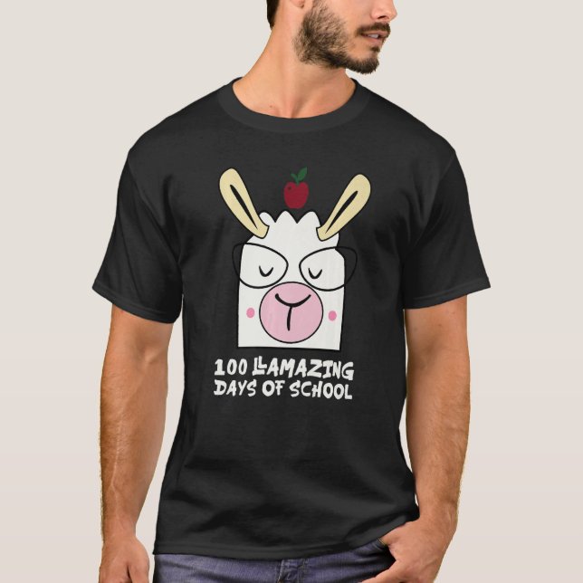 T-shirt 100 Llamazing Days Llama 100th Day Of School Teach (Devant)