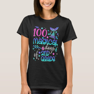 T-shirt 100 Magical Days Of 2nd Grade Mermaid Girls T