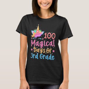T-shirt 100 Magical Days of 3rd Grade School Unicorn Teach