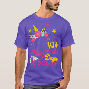 T-shirt 100 Magical Days of Kindergarten School Unicorn Gi