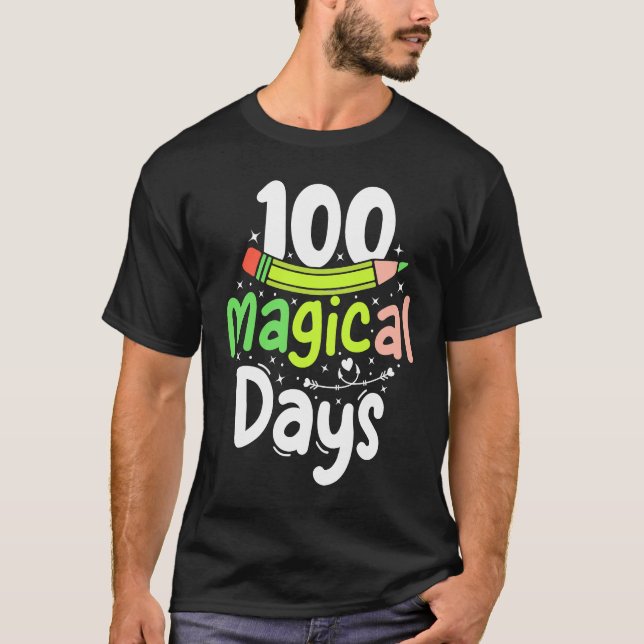 T-shirt 100 Magical Days of School (Devant)