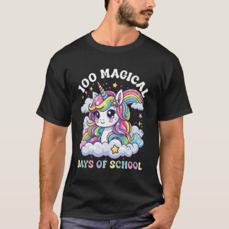 T-shirt 100 Magical Days of School Unicorn 100th Day of Sc