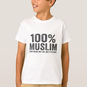 T-shirt 100 Musulmans Oky Peut-Être Pas 100 Drôle Aïd Rama