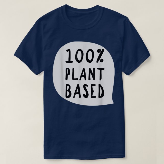 T-shirt 100 Plante végétarien à base végétarienne (Design devant)