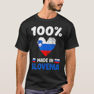 T-shirt 100 Pour Cent Fabriqué En Slovénie Garçons Filles 