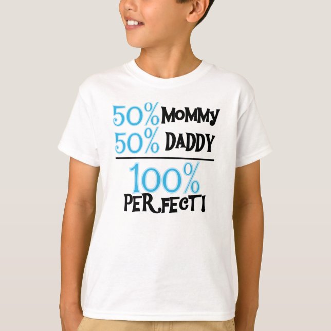T-shirt 100 pour cent perfectionnent le bleu (Devant)