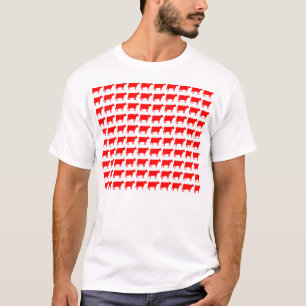 T-shirt 100 vaches - rouge