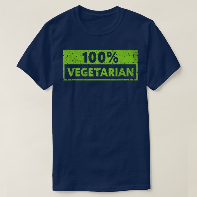 T-shirt 100 Vegetable Vegetarian Plant Funny V (Design devant)