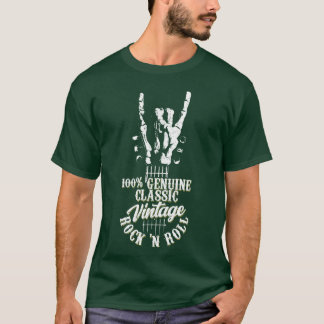 T-shirt 100 Véritable Rock n Roll Classique Vintage Garçon