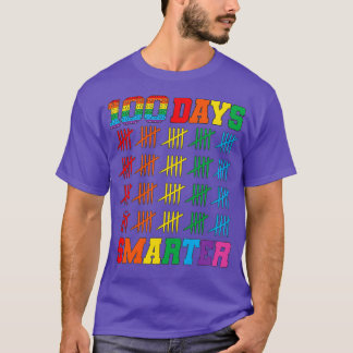 T-shirt 100e jour de l'école100 jour plus intelligent