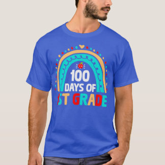 T-shirt 100e jour de l'école 1ère année enseignant Arc en 