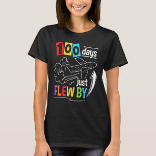T-shirt 100e Jour de l'école Avion 100 Jours juste volé