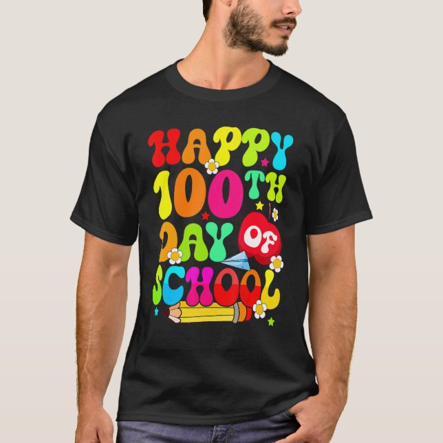 T-shirt 100E Jour De L'École Costume Enseignants 100 Jours (Devant)