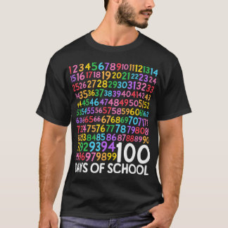T-shirt 100E Jour De L'École Enseignant Enfants 100 Jours 