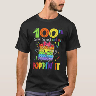 T-shirt 100E Jour De L'École Et Toujours Poppin 100 Jours