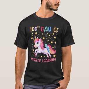 T-shirt 100e Jour de Magical Learning School Cute Unicorn